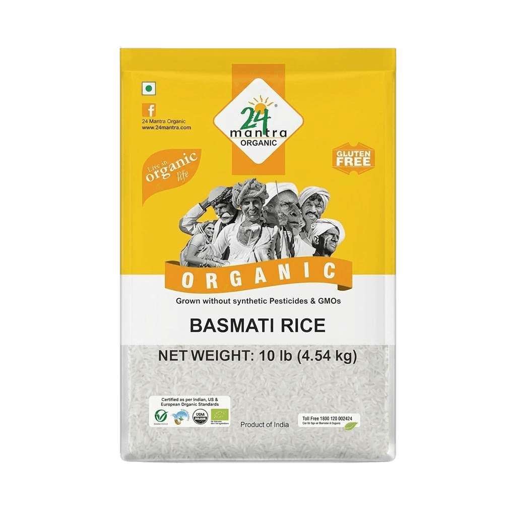 24 Mantra Organic Basmati White Rice 10 lb buy online USA