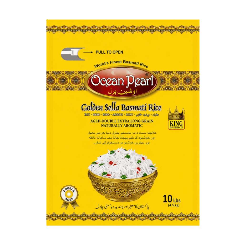 Ocean Pearl Golden Sella Basmati Rice 10 lb buy online USA