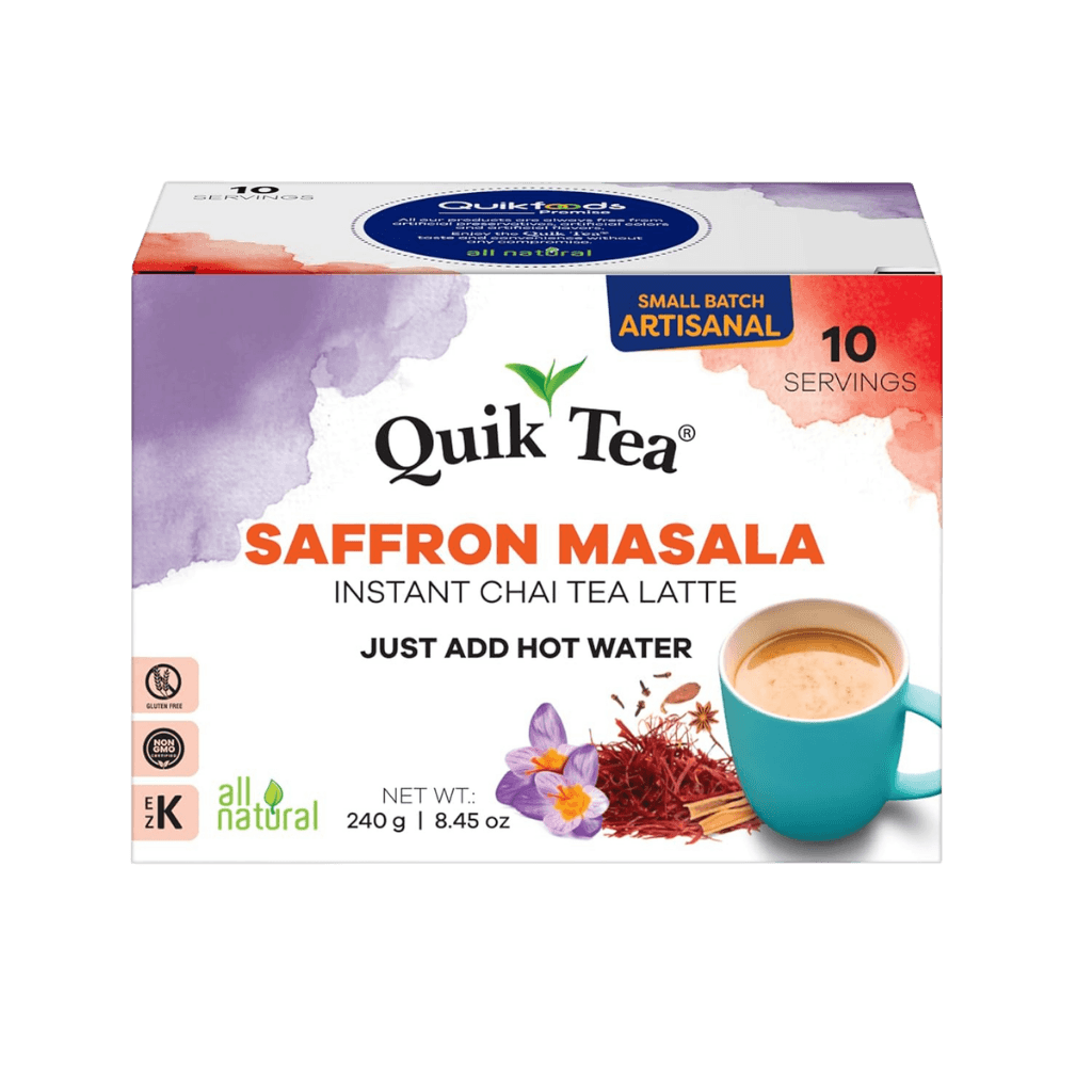 Quik Tea Saffron Masala Instant Chai Tea Latte 10 servings buy online USA