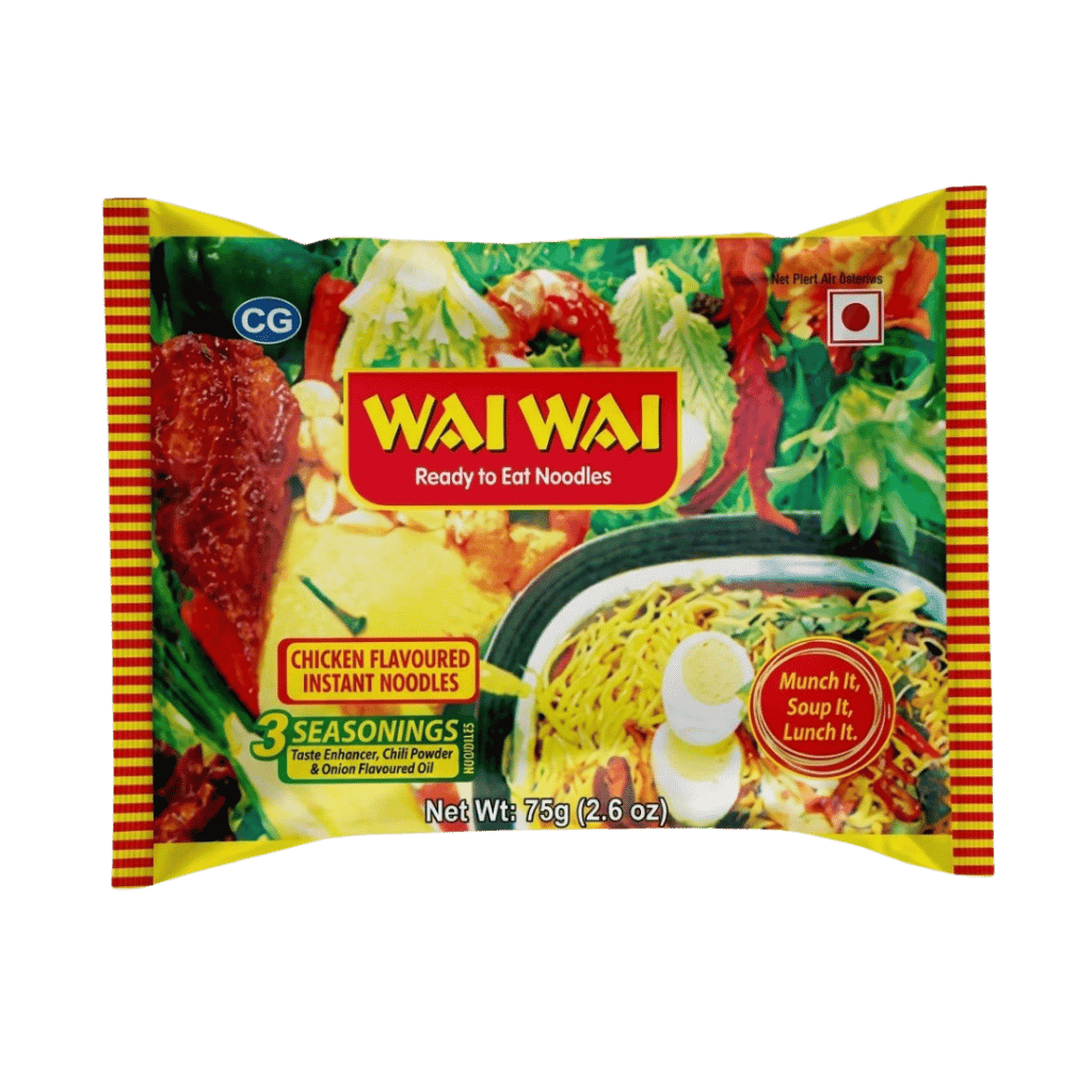 Wai Wai Chicken Flavoured Noodles 75 g buy online USA