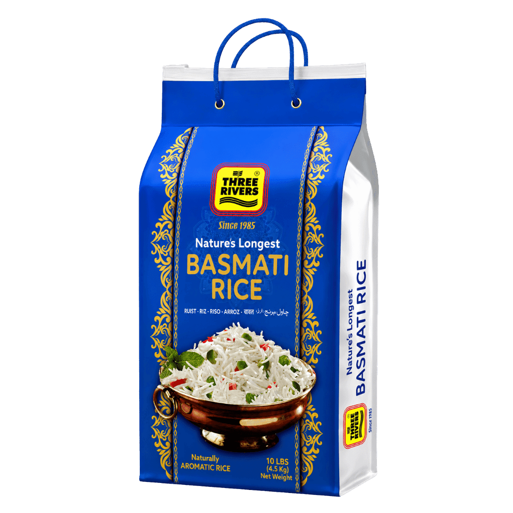 Three Rivers Nature's Longest Basmati Rice 10 lb buy online USA