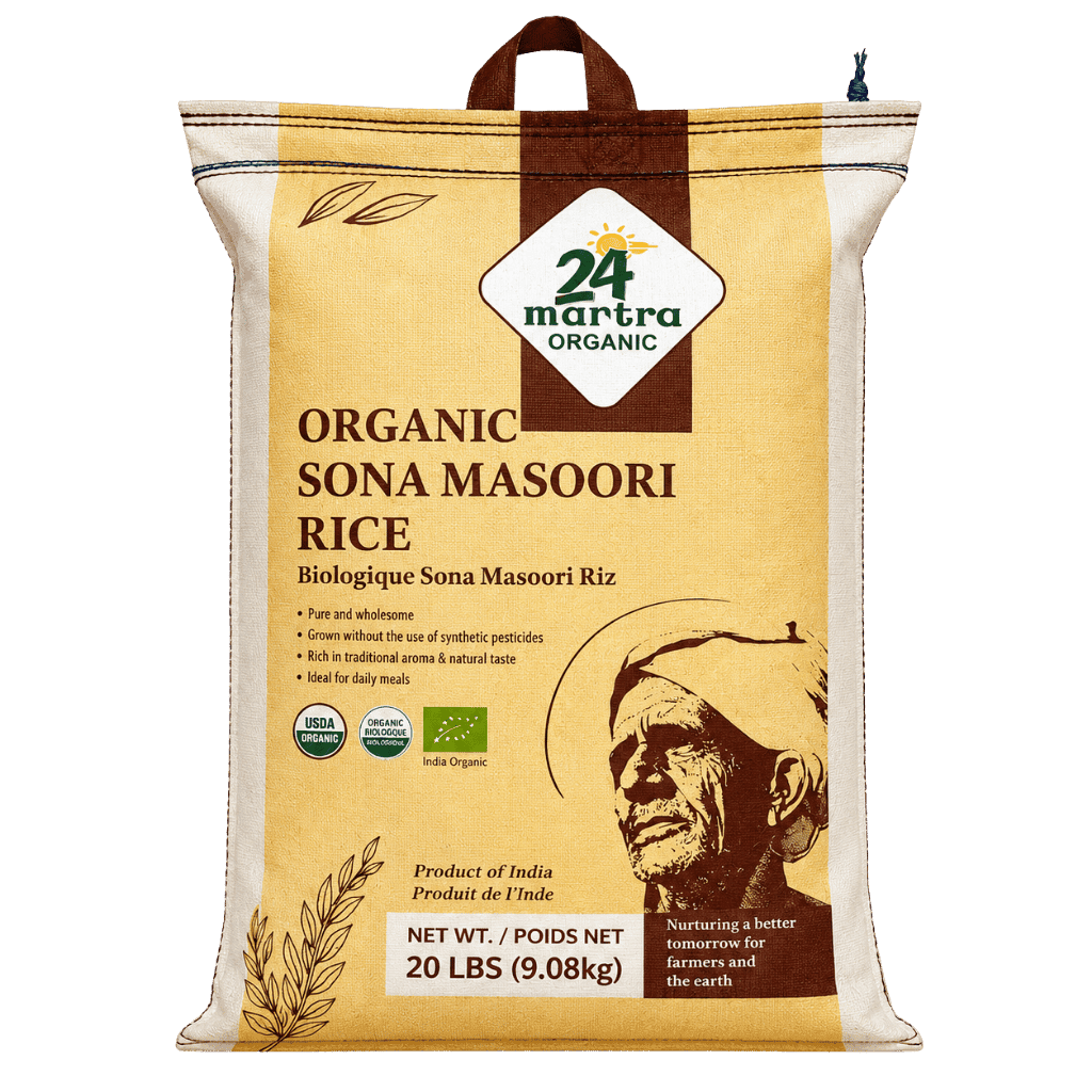 24 Mantra Sona Masoor Rice 20 lb buy online USA