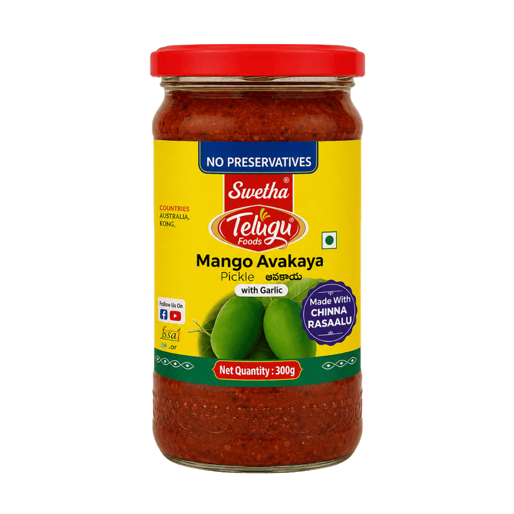 Telugu foods Mango Avakaya Pickle 300 g buy online USA