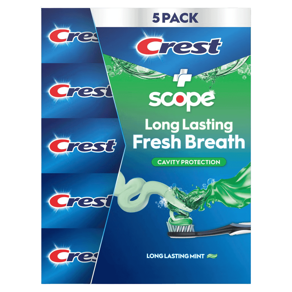 Crest Complete + Scope Advanced Active Foam Toothpaste 8.2 oz 5 pack buy online USA