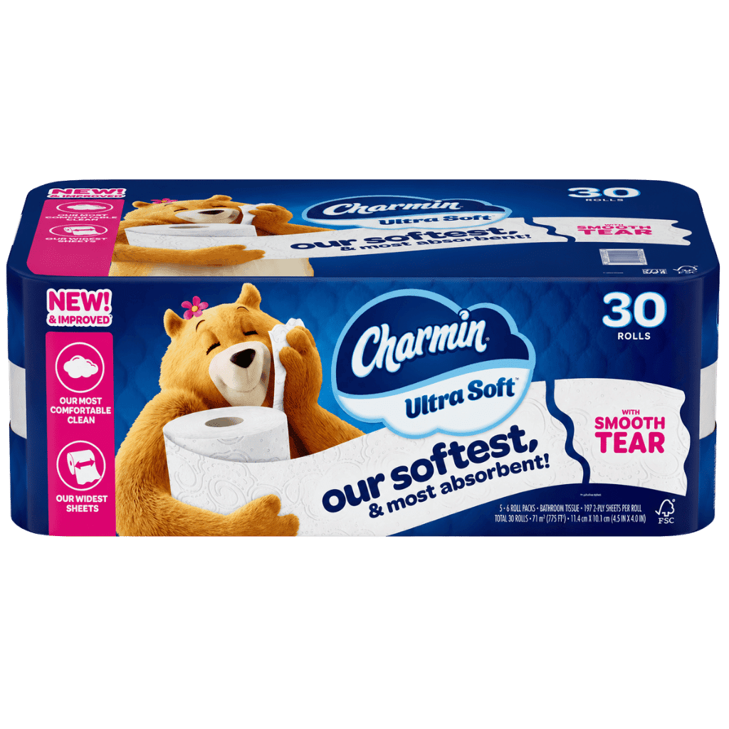 Charmin Ultra Soft Bath Tissue 197 Sheets 30 Rolls buy online USA
