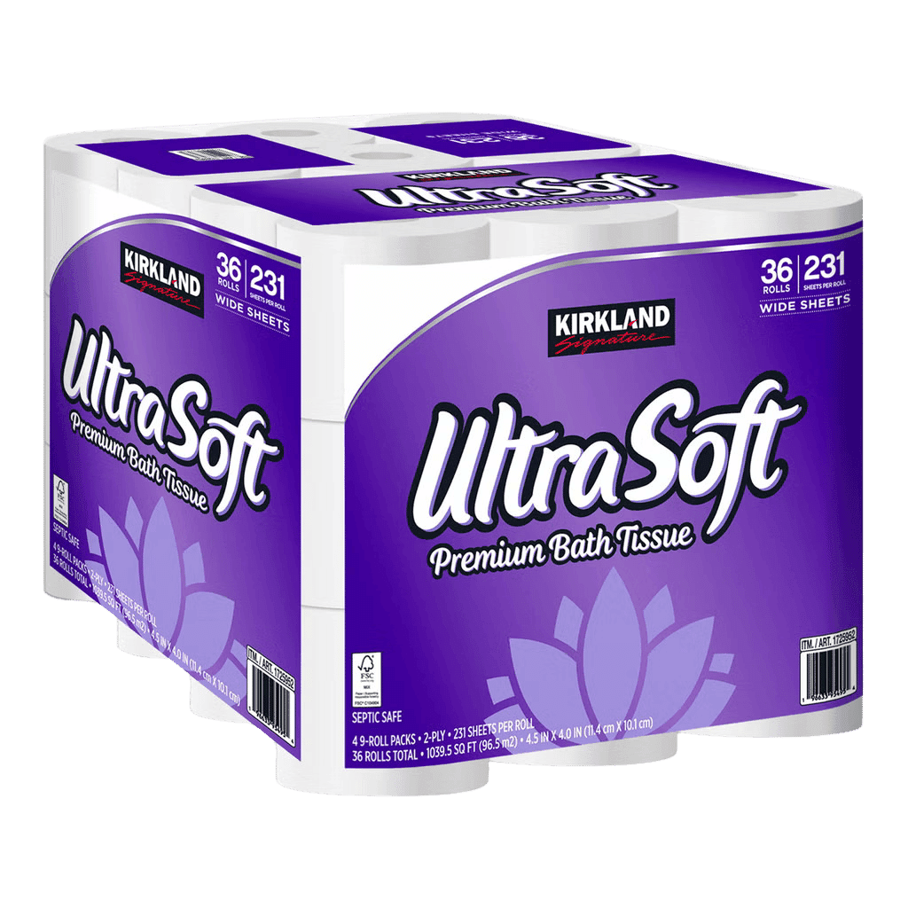 Kirkland Signature Ultra Soft Bath Tissue 231 Sheets 36 Rolls buy online USA