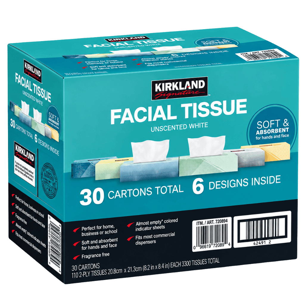 Kirkland Signature Facial Tissue 110-count 30-pack buy online USA