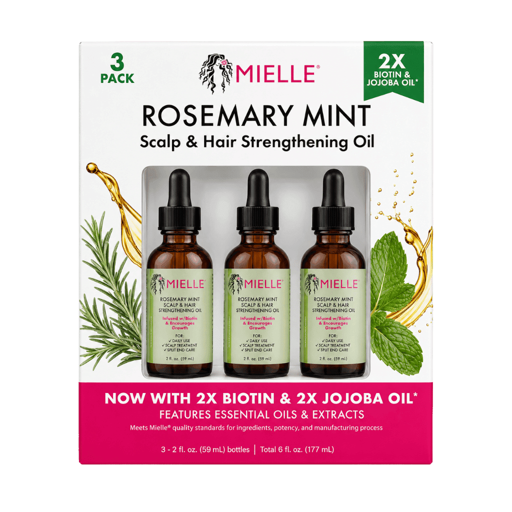 Mielle Rosemary Mint Scalp & Hair Strengthening Oil 2 fl oz 3-pack buy online USA