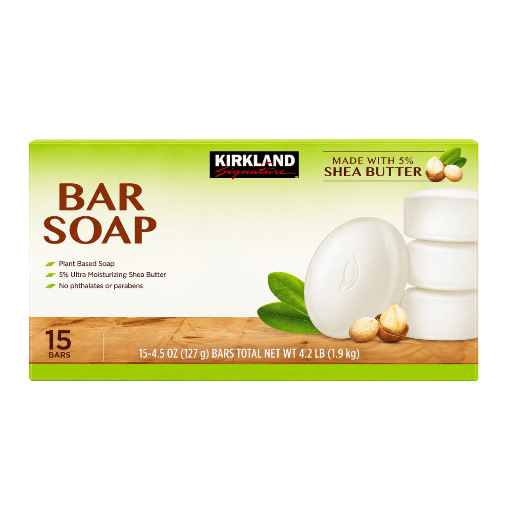Kirkland Signature Bar Soap with Shea Butter 15 Bars buy online USA