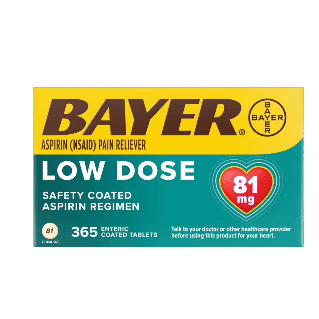 Bayer Aspirin Regimen Low Dose 81 mg 365 Enteric Coated Tablets buy online USA