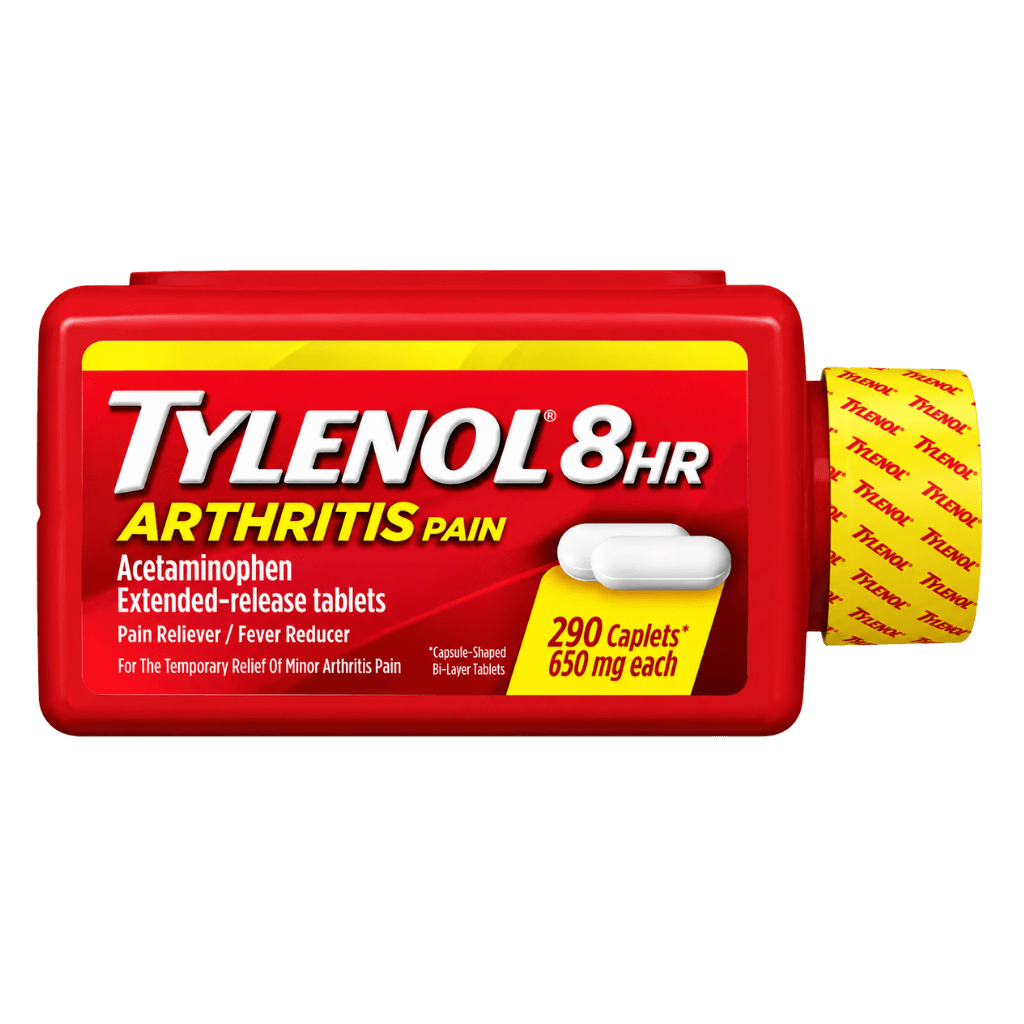 Tylenol 8 Hour Arthritis and Joint Pain Acetaminophen 650 mg 290 Caplets buy online USA