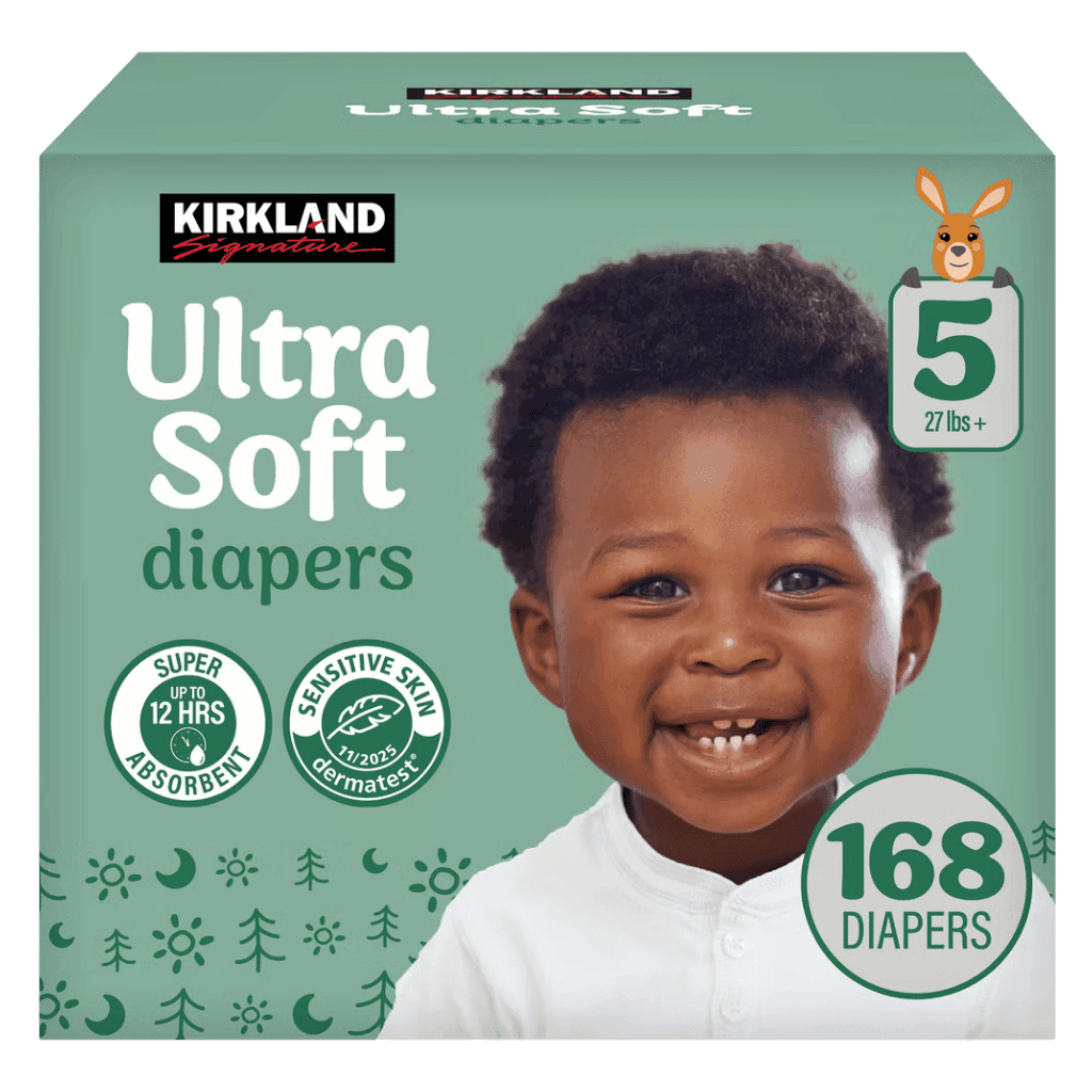 Kirkland Signature Ultra Soft Diapers Size 5 168 ct buy online USA