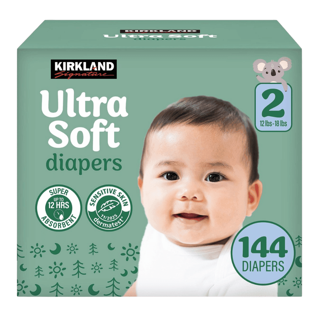 Kirkland Signature Ultra Soft Diapers Size 2 144 ct buy online USA