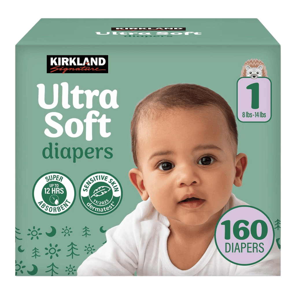 Kirkland Signature Ultra Soft Diapers Size 1 160 ct buy online USA
