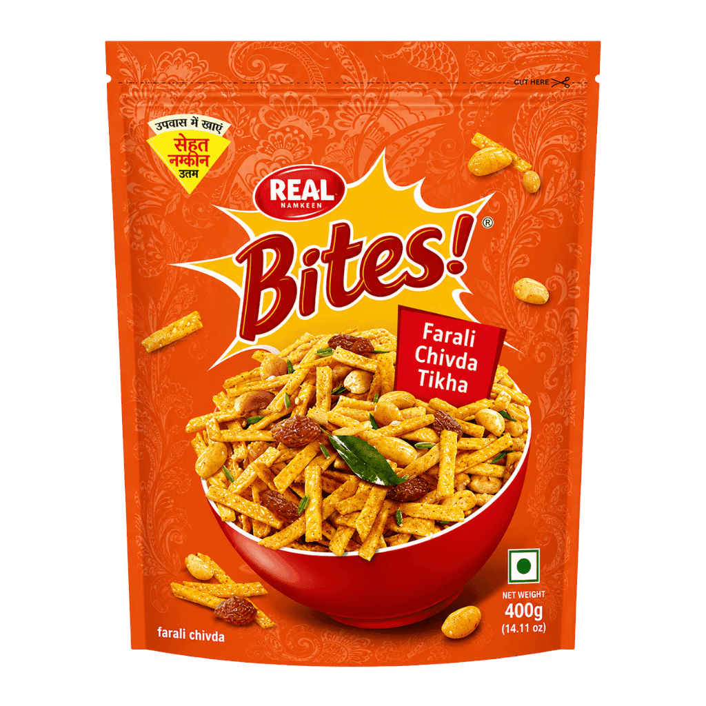 Real Bites Farali Chiwda Tikha 400 g buy online USA