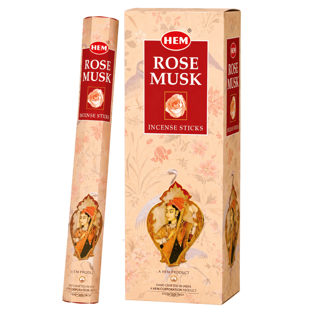 HEM Rose Musk Incense 20 sticks buy online USA